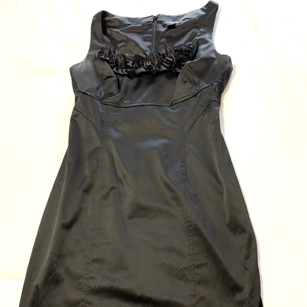 White House black market black leather dress